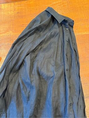 Vilebrequin Men's Dark Slate Button-Down Linen Shirt